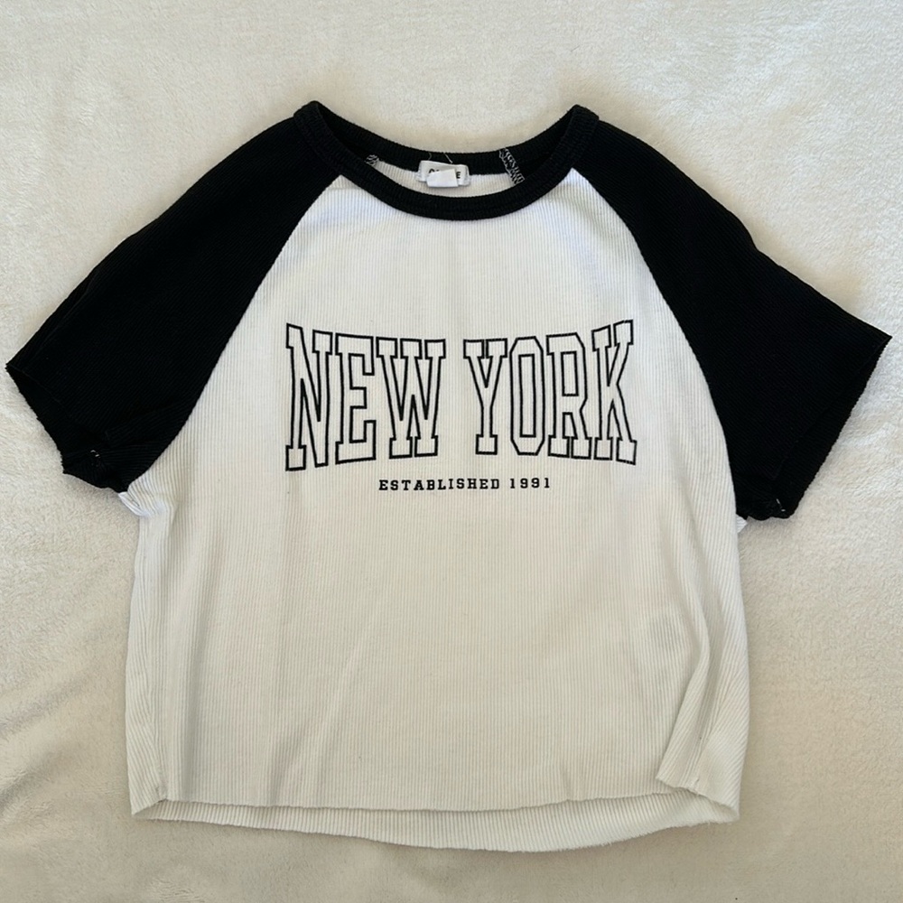 Garage crop top New York shirt